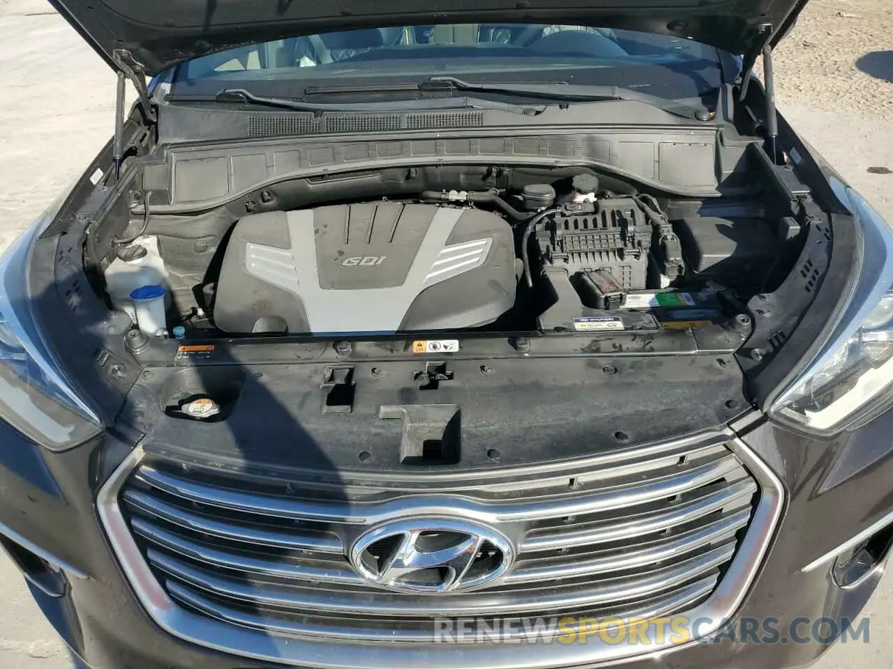 14 fotografías del automóvil dañado KM8SM4HF0KU302683 HYUNDAI SANTA FE 2019