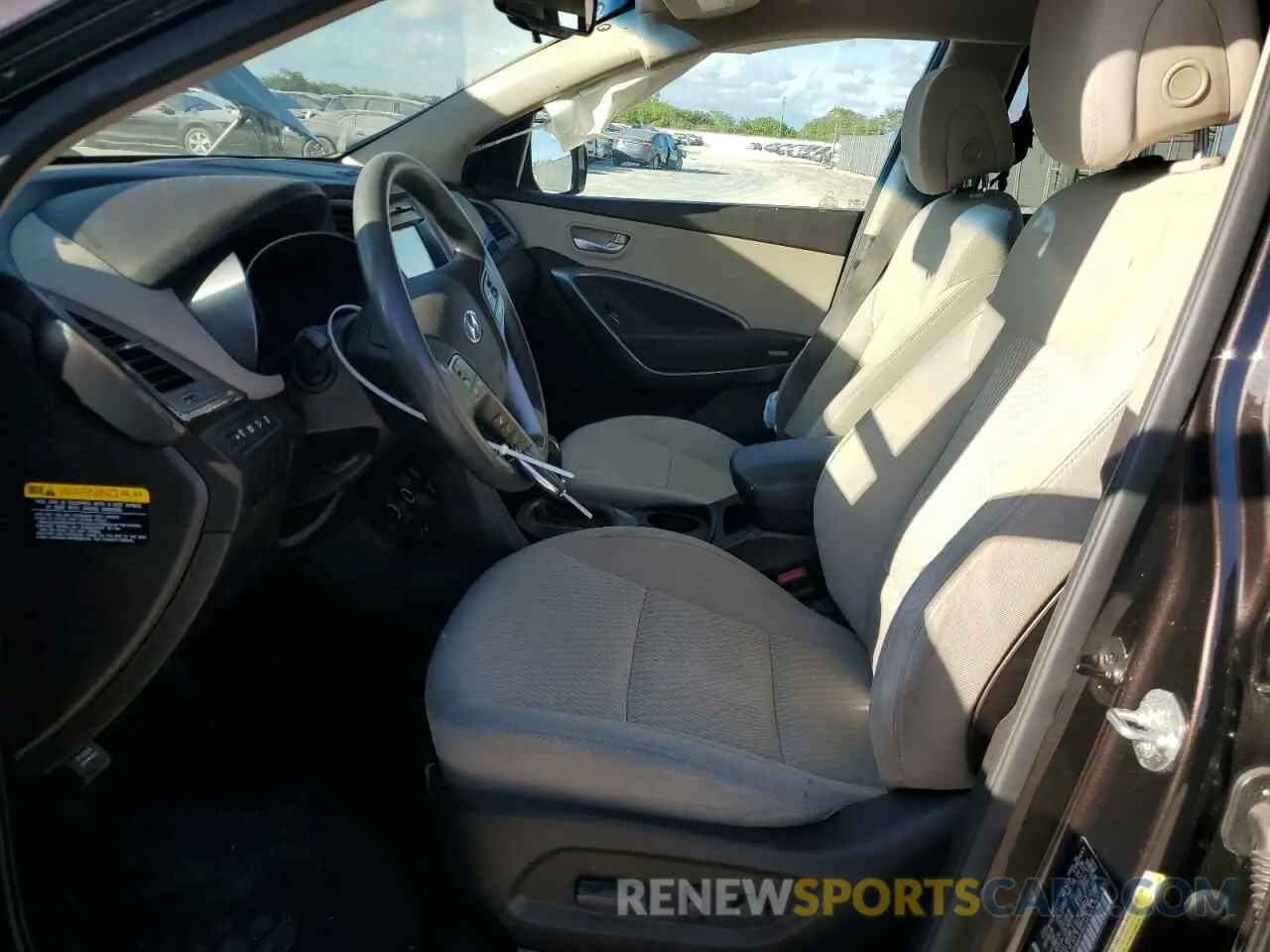 7 fotografías del automóvil dañado KM8SM4HF0KU302683 HYUNDAI SANTA FE 2019