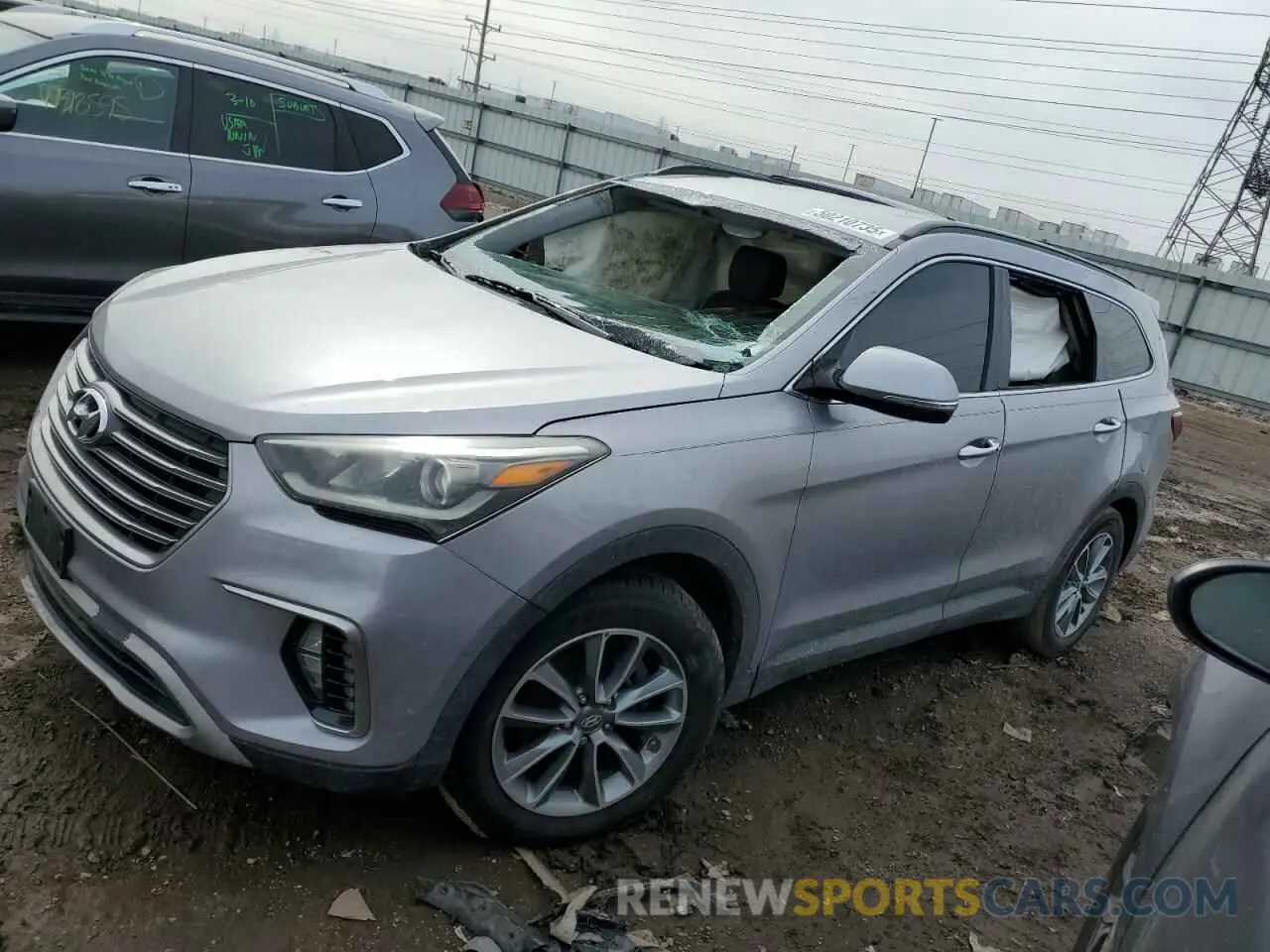 1 fotografías del automóvil dañado KM8SN4HF4KU309603 HYUNDAI SANTA FE 2019