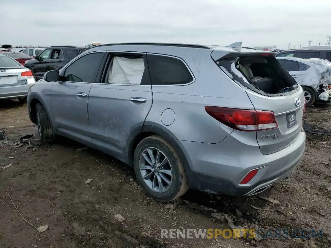 2 fotografías del automóvil dañado KM8SN4HF4KU309603 HYUNDAI SANTA FE 2019
