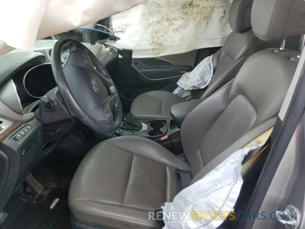 7 fotografías del automóvil dañado KM8SN4HF4KU309603 HYUNDAI SANTA FE 2019