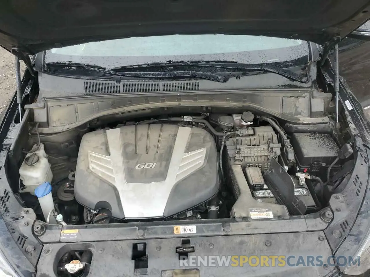 12 fotografías del automóvil dañado KM8SR4HF3KU309788 HYUNDAI SANTA FE 2019