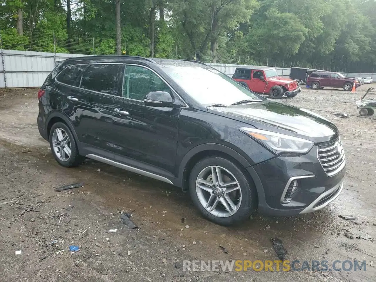 4 fotografías del automóvil dañado KM8SR4HF3KU309788 HYUNDAI SANTA FE 2019