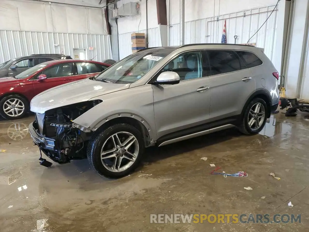 1 fotografías del automóvil dañado KM8SRDHF9KU301033 HYUNDAI SANTA FE 2019