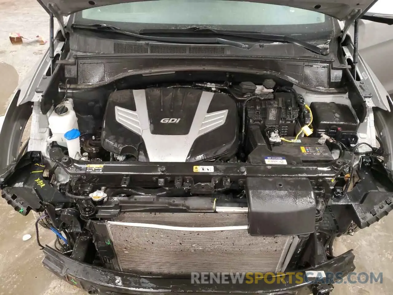 12 fotografías del automóvil dañado KM8SRDHF9KU301033 HYUNDAI SANTA FE 2019