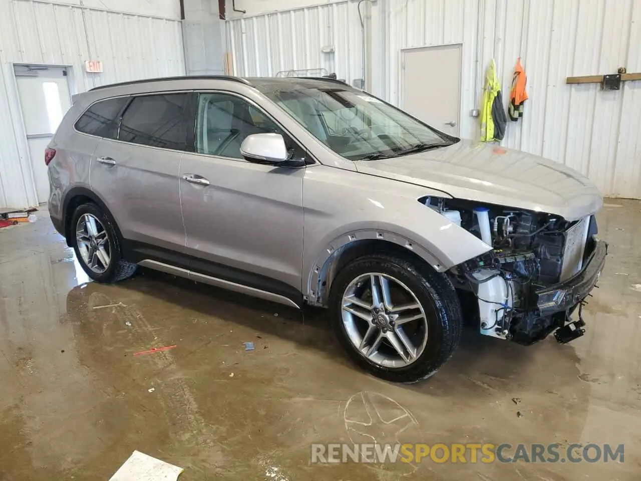 4 fotografías del automóvil dañado KM8SRDHF9KU301033 HYUNDAI SANTA FE 2019