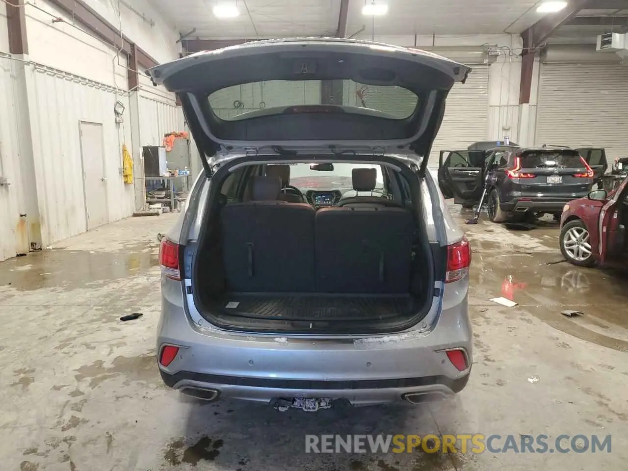 6 fotografías del automóvil dañado KM8SRDHF9KU301033 HYUNDAI SANTA FE 2019