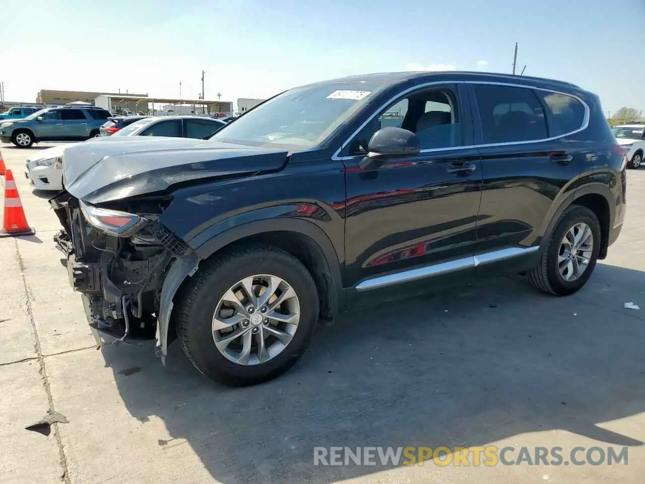 1 fotografías del automóvil dañado 5NMS23AD0LH160048 HYUNDAI SANTA FE 2020