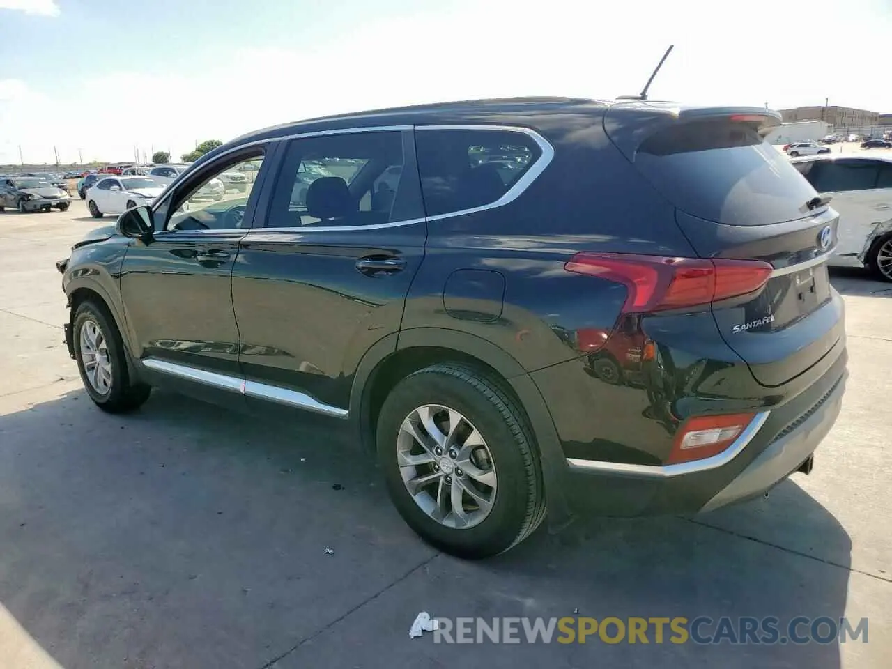 2 fotografías del automóvil dañado 5NMS23AD0LH160048 HYUNDAI SANTA FE 2020