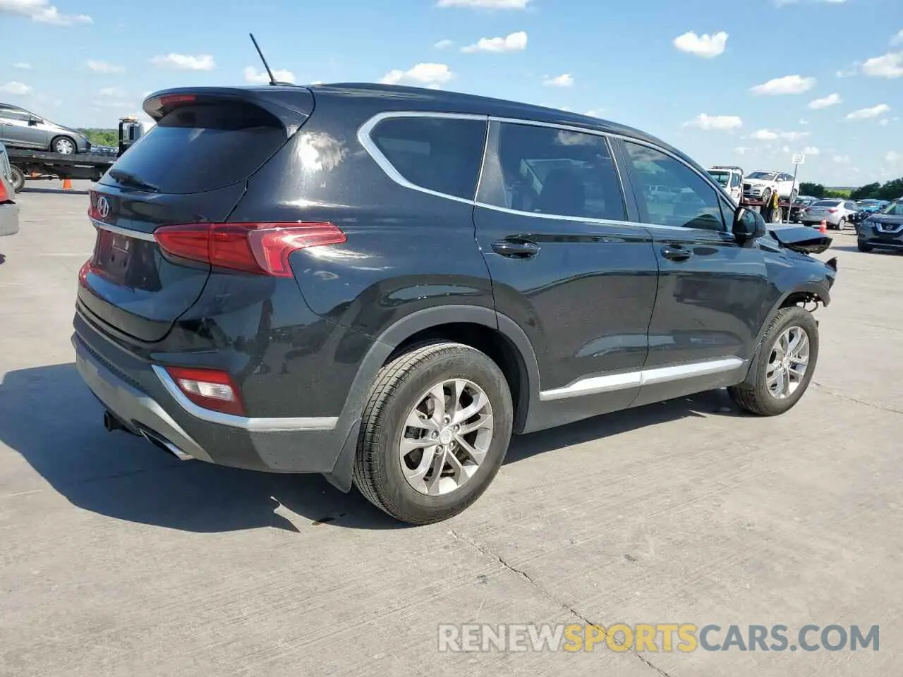 3 fotografías del automóvil dañado 5NMS23AD0LH160048 HYUNDAI SANTA FE 2020