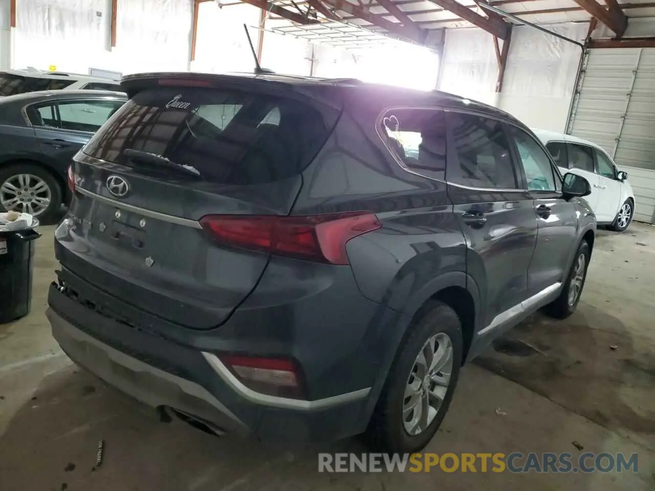 3 fotografías del automóvil dañado 5NMS23AD0LH229935 HYUNDAI SANTA FE 2020