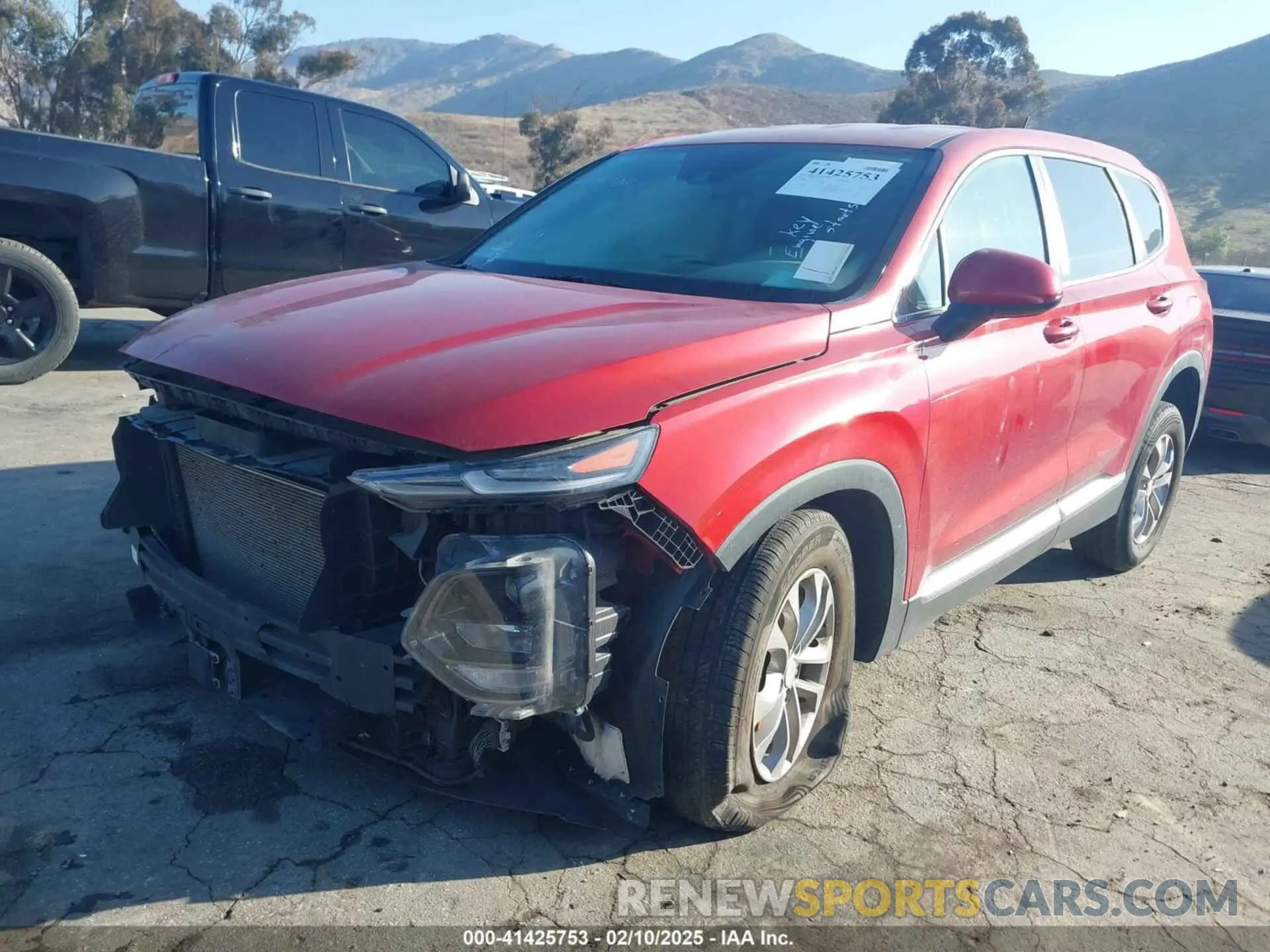 2 fotografías del automóvil dañado 5NMS23AD1LH137619 HYUNDAI SANTA FE 2020