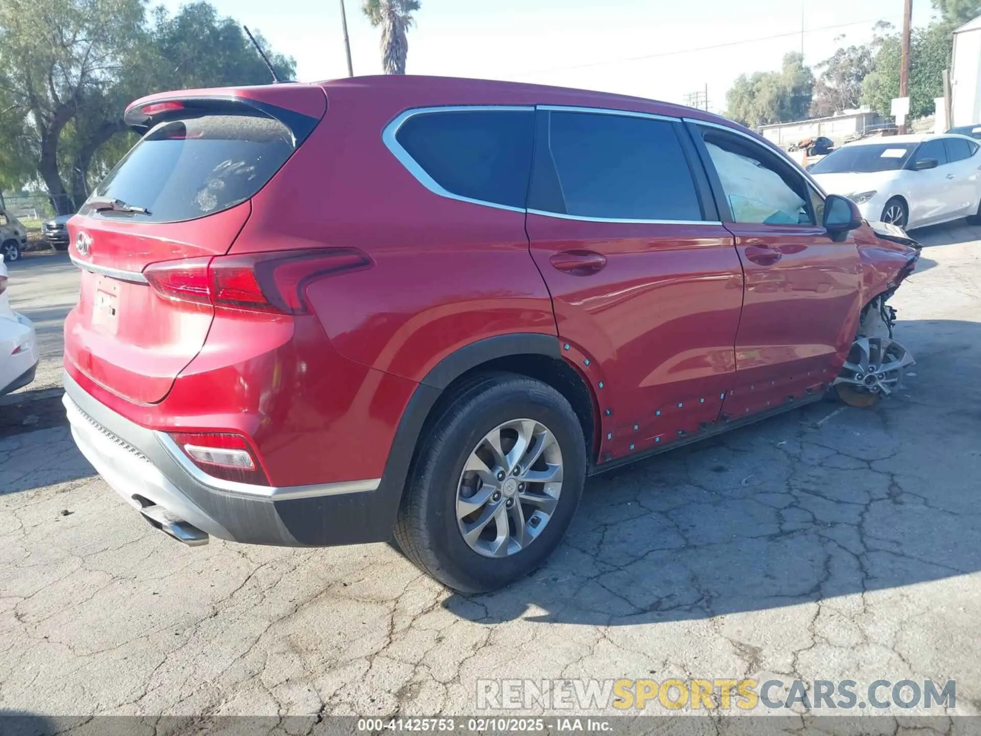 4 fotografías del automóvil dañado 5NMS23AD1LH137619 HYUNDAI SANTA FE 2020