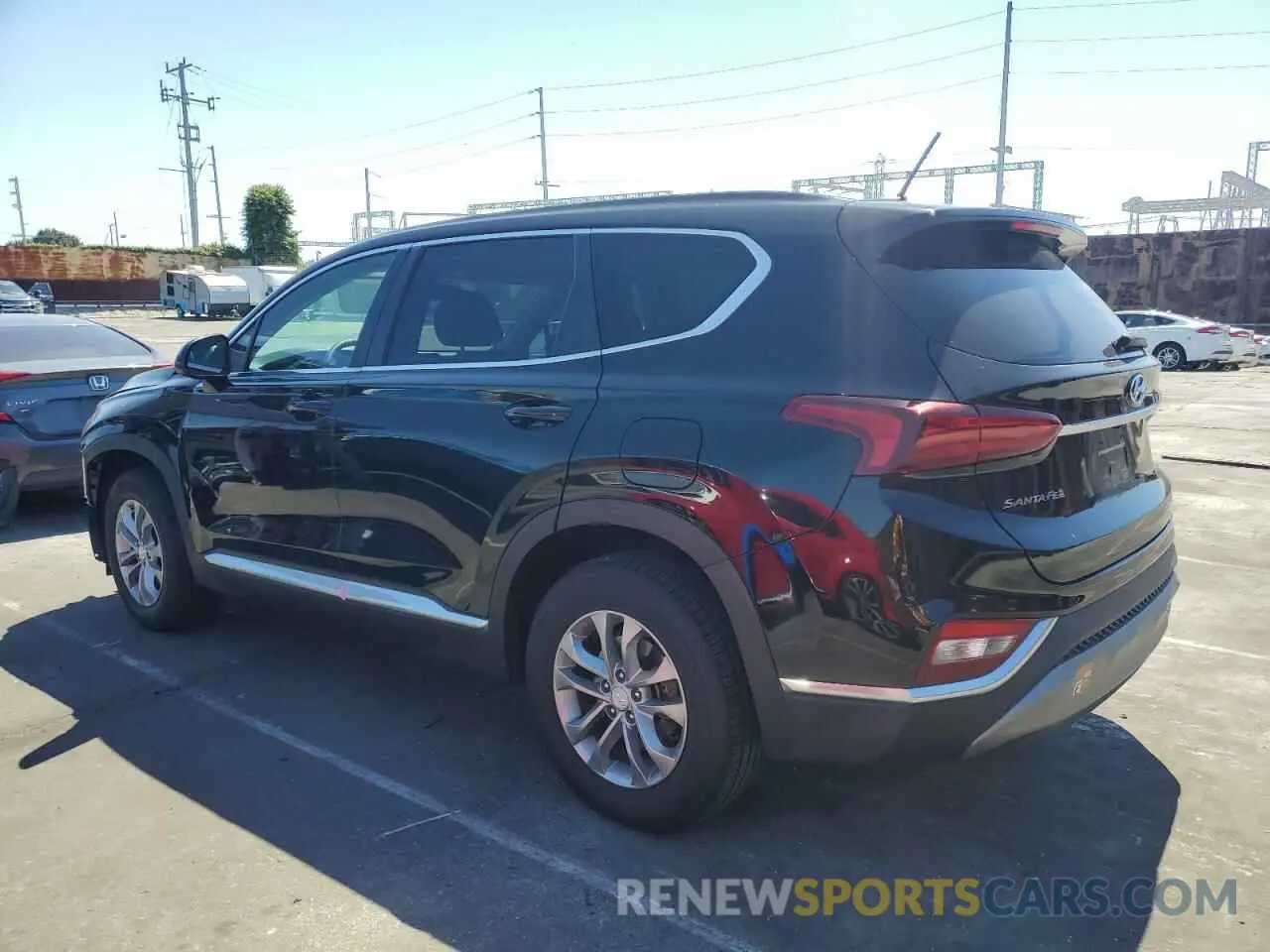 2 fotografías del automóvil dañado 5NMS23AD1LH194225 HYUNDAI SANTA FE 2020