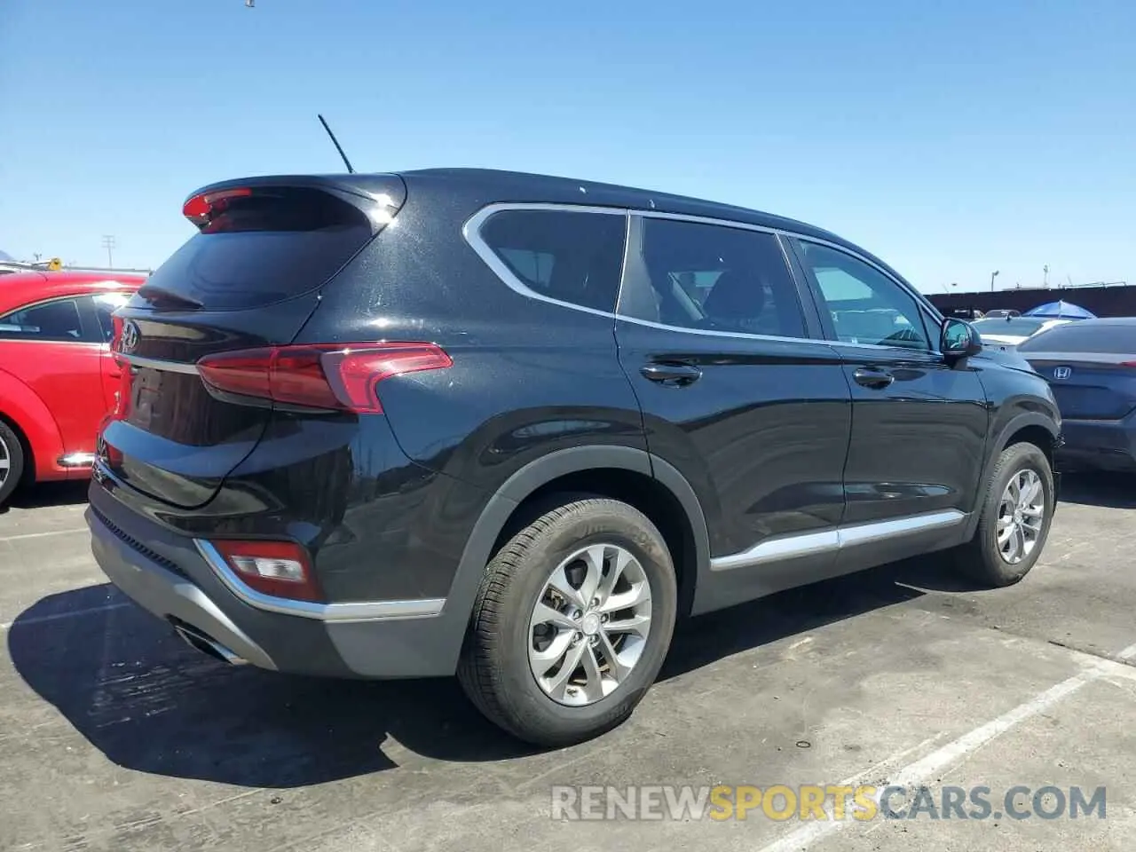 3 fotografías del automóvil dañado 5NMS23AD1LH194225 HYUNDAI SANTA FE 2020