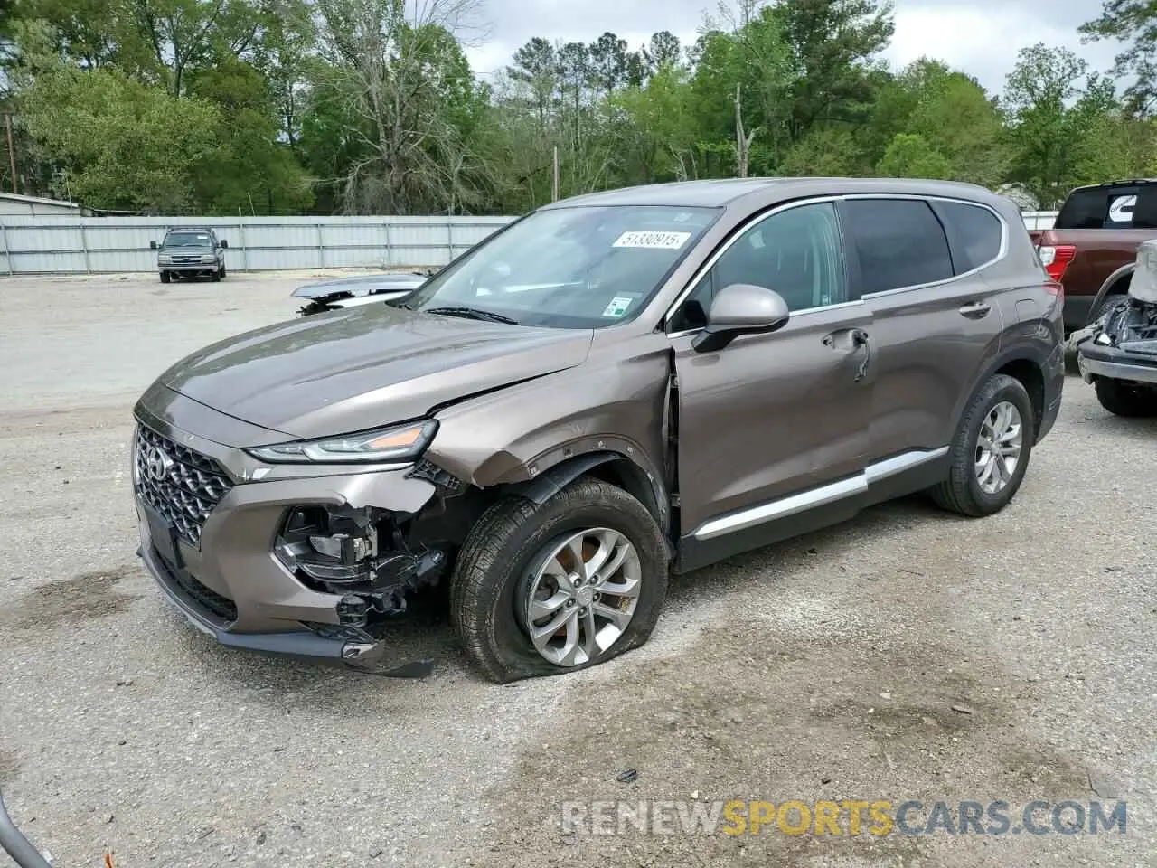 1 fotografías del automóvil dañado 5NMS23AD2LH218385 HYUNDAI SANTA FE 2020