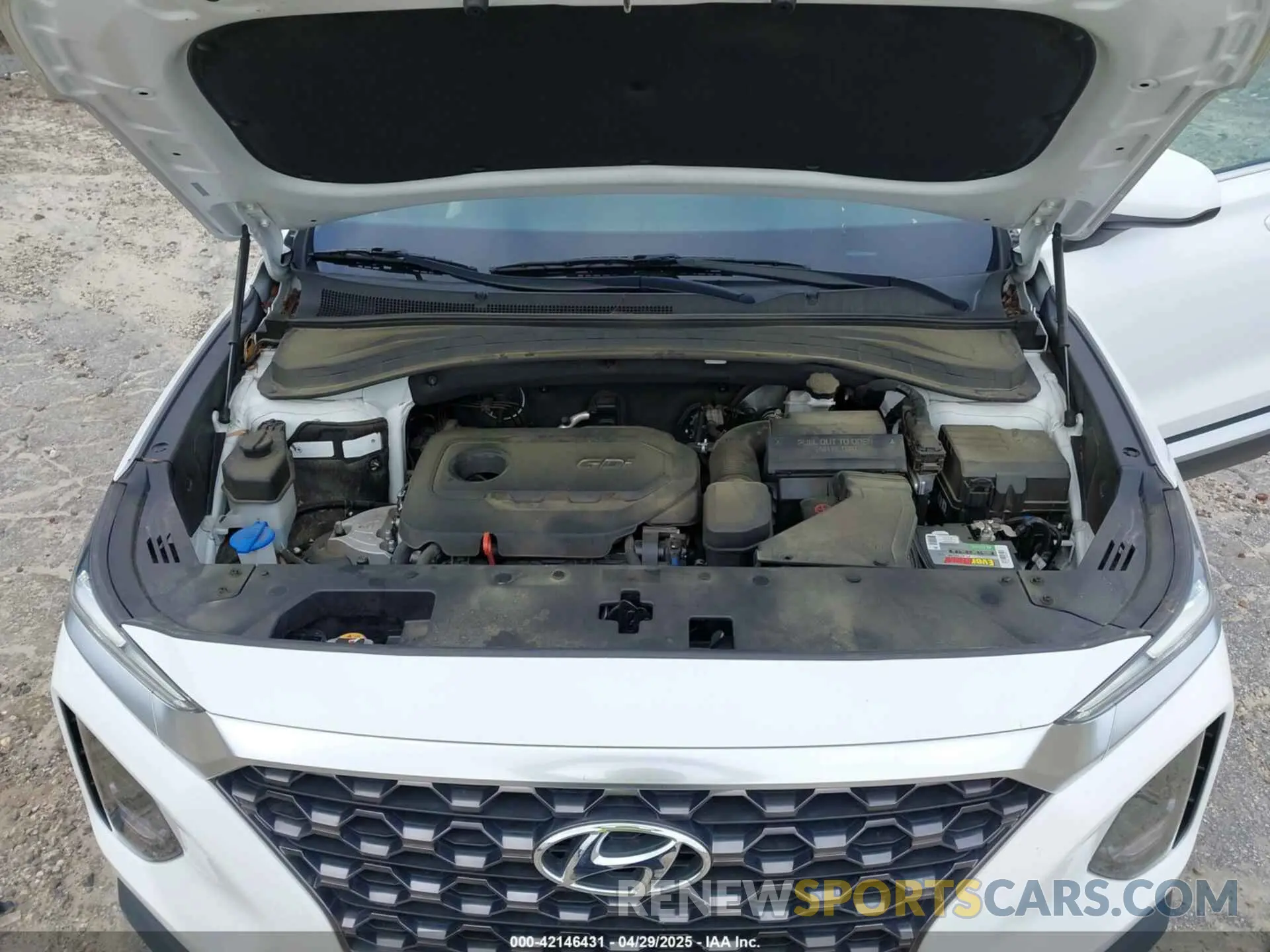 10 fotografías del automóvil dañado 5NMS23AD3LH139100 HYUNDAI SANTA FE 2020