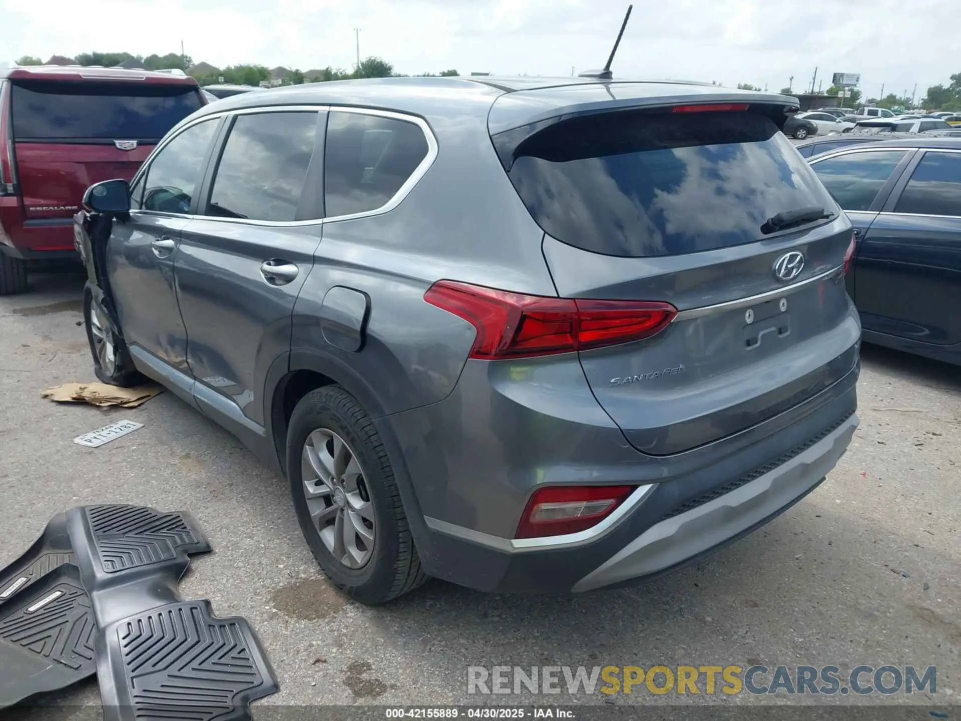 3 fotografías del automóvil dañado 5NMS23AD3LH155930 HYUNDAI SANTA FE 2020