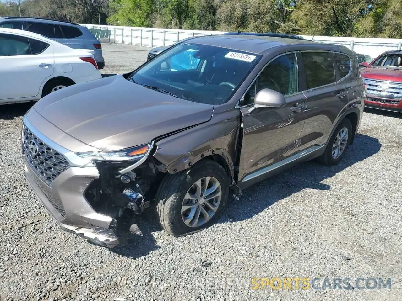 1 fotografías del automóvil dañado 5NMS23AD3LH238984 HYUNDAI SANTA FE 2020
