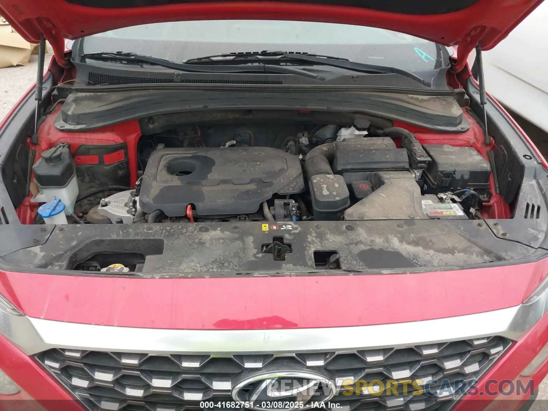 10 fotografías del automóvil dañado 5NMS23AD3LH242758 HYUNDAI SANTA FE 2020