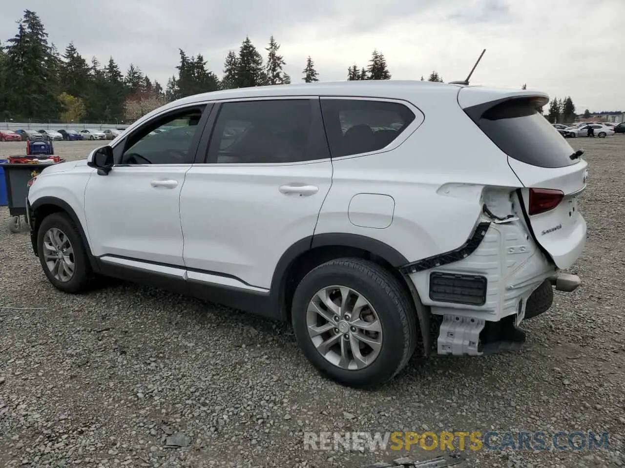 2 fotografías del automóvil dañado 5NMS23AD3LH278515 HYUNDAI SANTA FE 2020