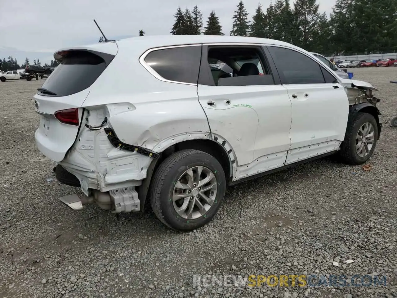 3 fotografías del automóvil dañado 5NMS23AD3LH278515 HYUNDAI SANTA FE 2020