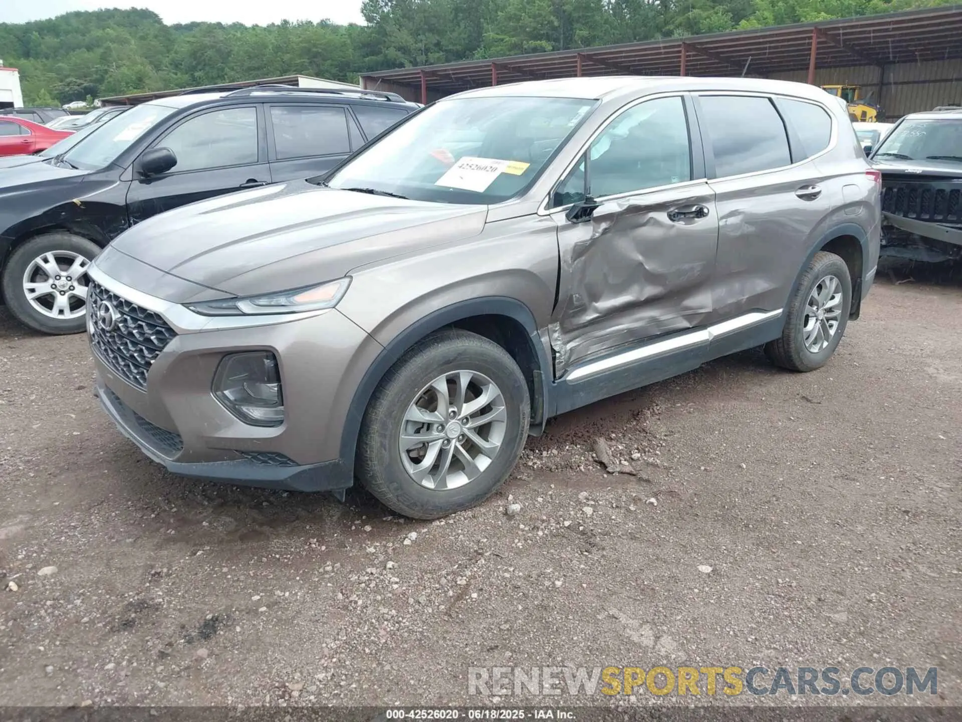 2 fotografías del automóvil dañado 5NMS23AD4LH142202 HYUNDAI SANTA FE 2020
