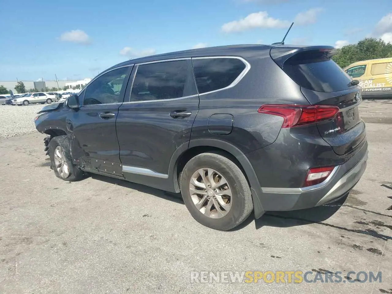 2 fotografías del automóvil dañado 5NMS23AD4LH280497 HYUNDAI SANTA FE 2020