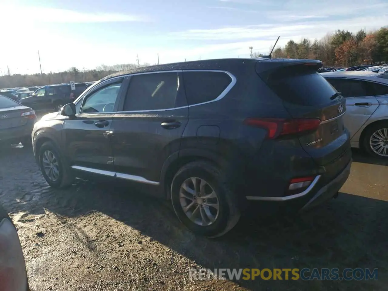 2 fotografías del automóvil dañado 5NMS23AD5LH193403 HYUNDAI SANTA FE 2020