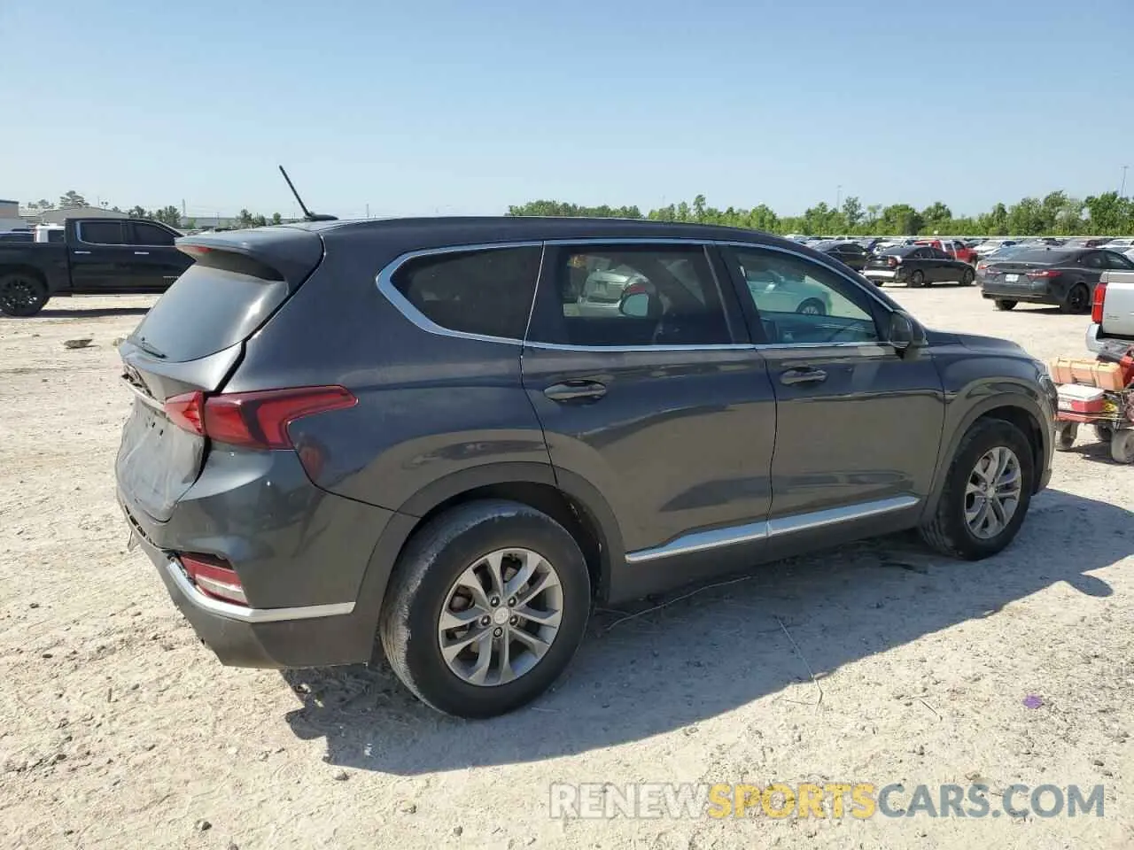 3 fotografías del automóvil dañado 5NMS23AD5LH221796 HYUNDAI SANTA FE 2020