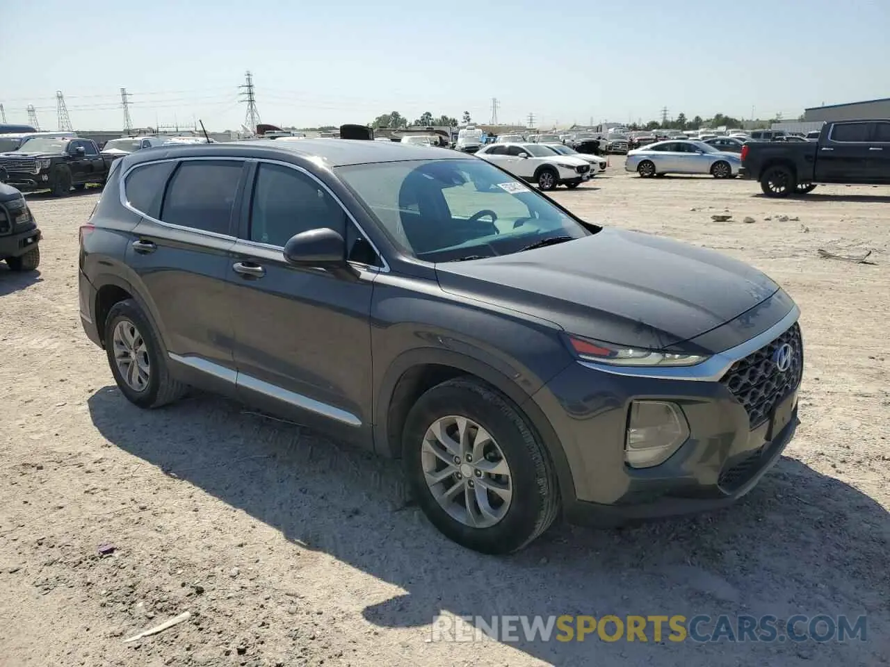 4 fotografías del automóvil dañado 5NMS23AD5LH221796 HYUNDAI SANTA FE 2020