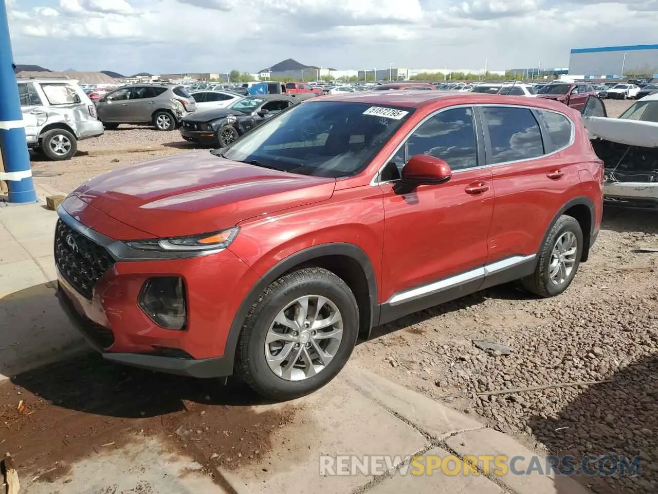 1 fotografías del automóvil dañado 5NMS23AD6LH167828 HYUNDAI SANTA FE 2020
