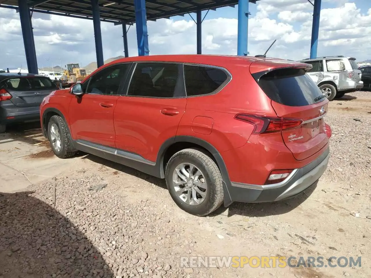 2 fotografías del automóvil dañado 5NMS23AD6LH167828 HYUNDAI SANTA FE 2020