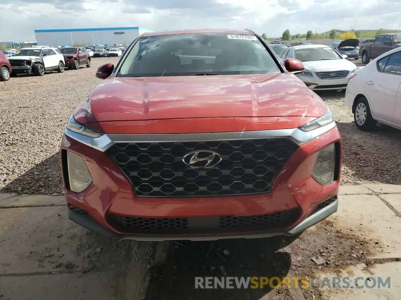 5 fotografías del automóvil dañado 5NMS23AD6LH167828 HYUNDAI SANTA FE 2020
