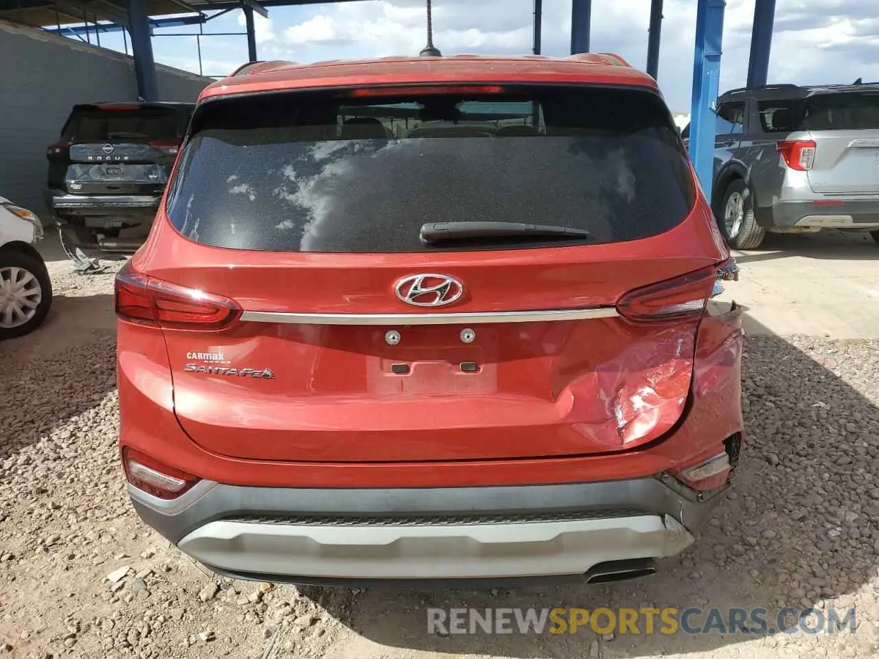 6 fotografías del automóvil dañado 5NMS23AD6LH167828 HYUNDAI SANTA FE 2020