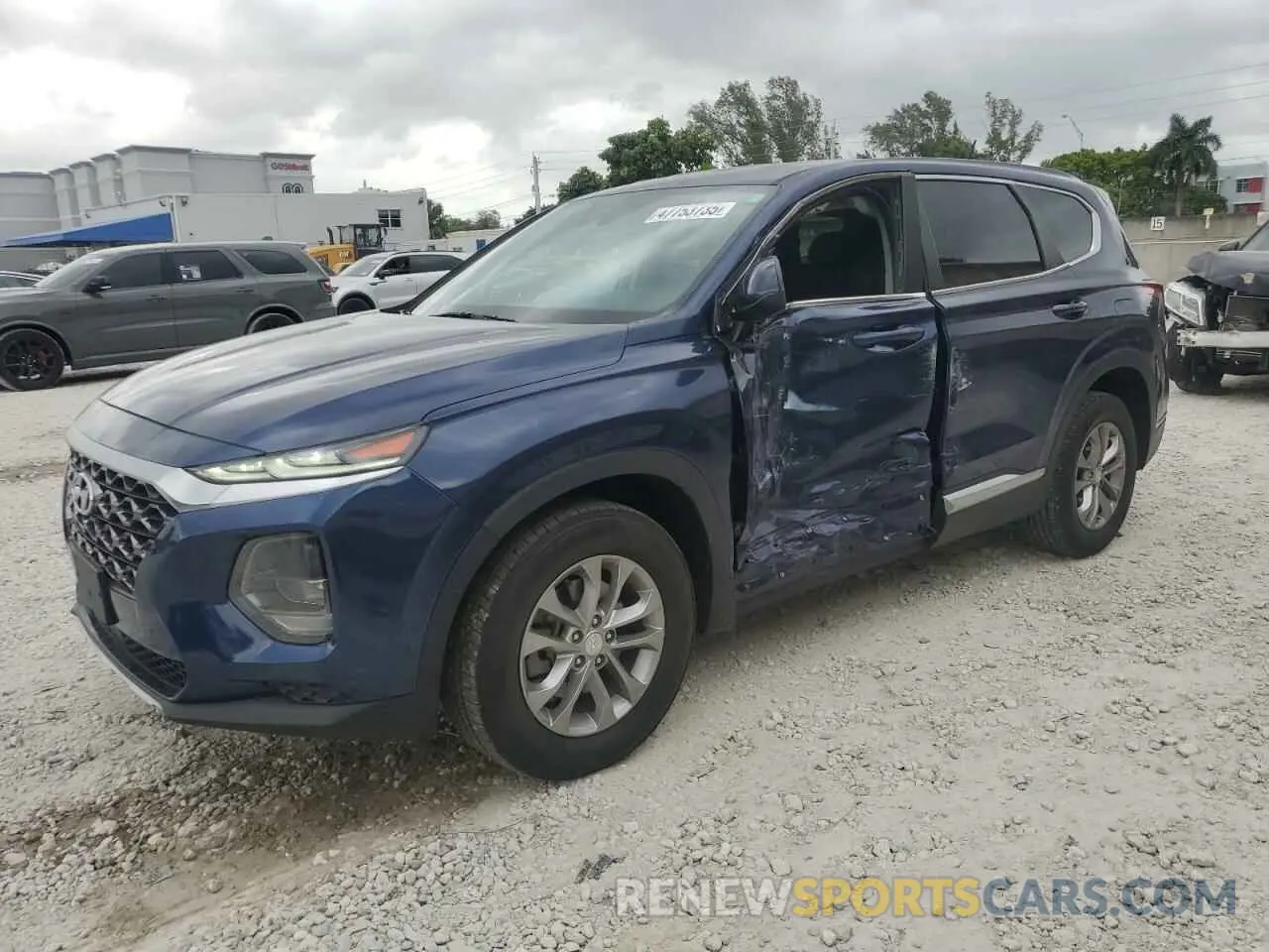 1 fotografías del automóvil dañado 5NMS23AD7LH142873 HYUNDAI SANTA FE 2020