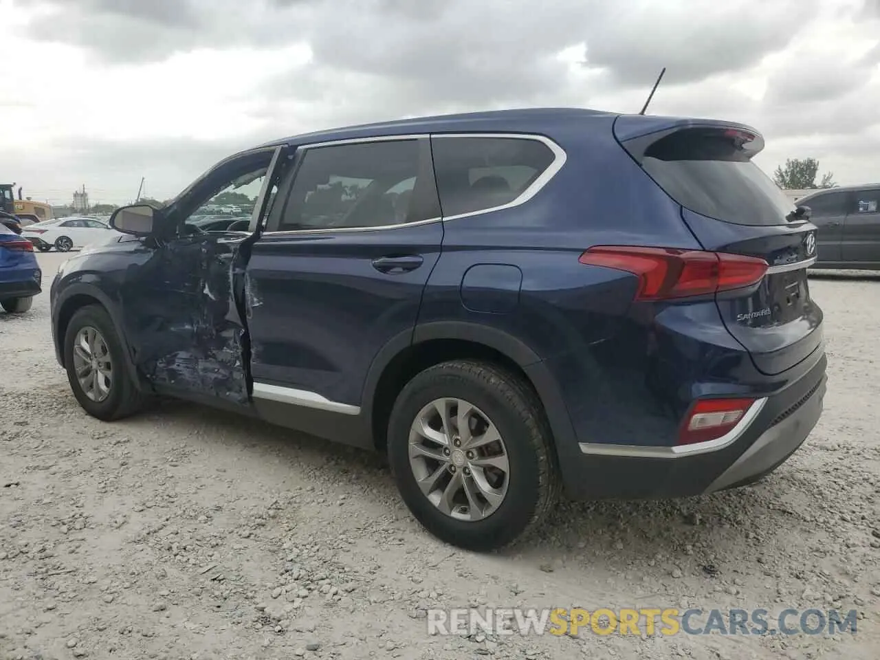 2 fotografías del automóvil dañado 5NMS23AD7LH142873 HYUNDAI SANTA FE 2020