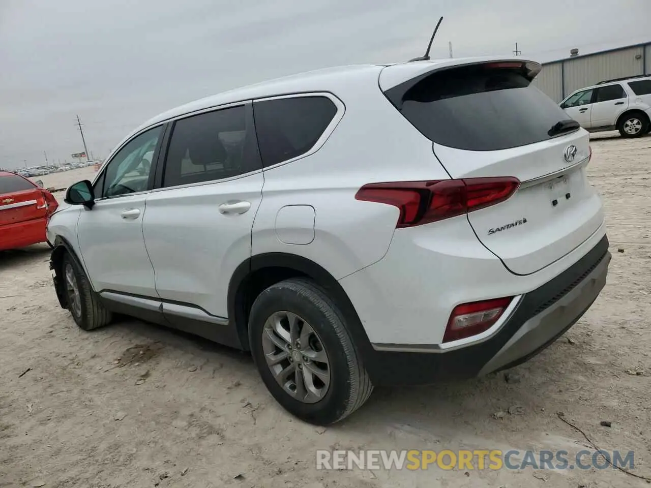 2 fotografías del automóvil dañado 5NMS23AD7LH216034 HYUNDAI SANTA FE 2020