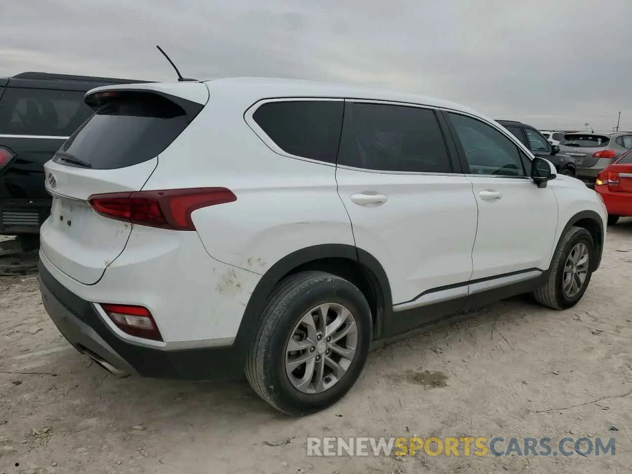 3 fotografías del automóvil dañado 5NMS23AD7LH216034 HYUNDAI SANTA FE 2020