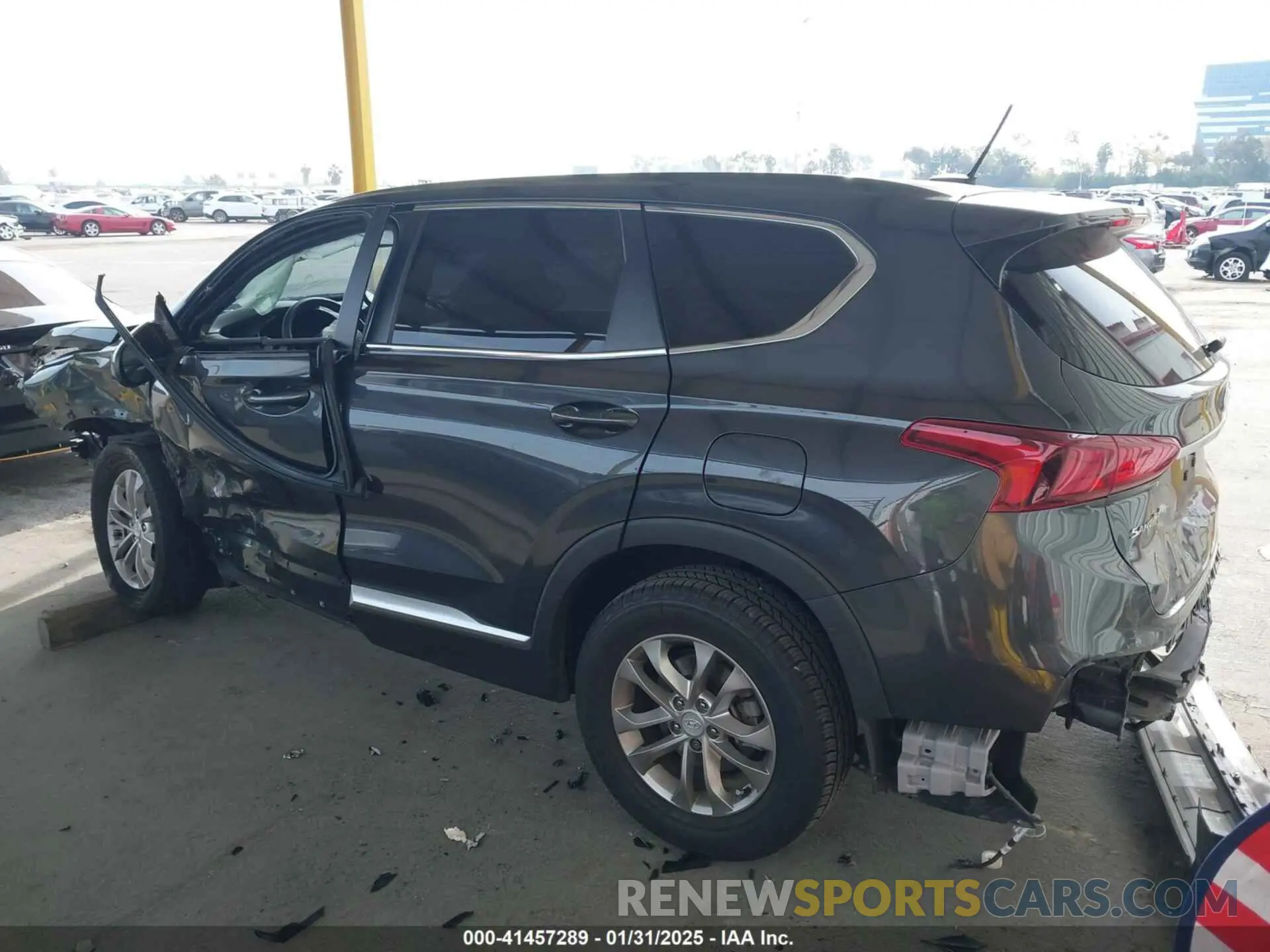 3 fotografías del automóvil dañado 5NMS23AD7LH254945 HYUNDAI SANTA FE 2020