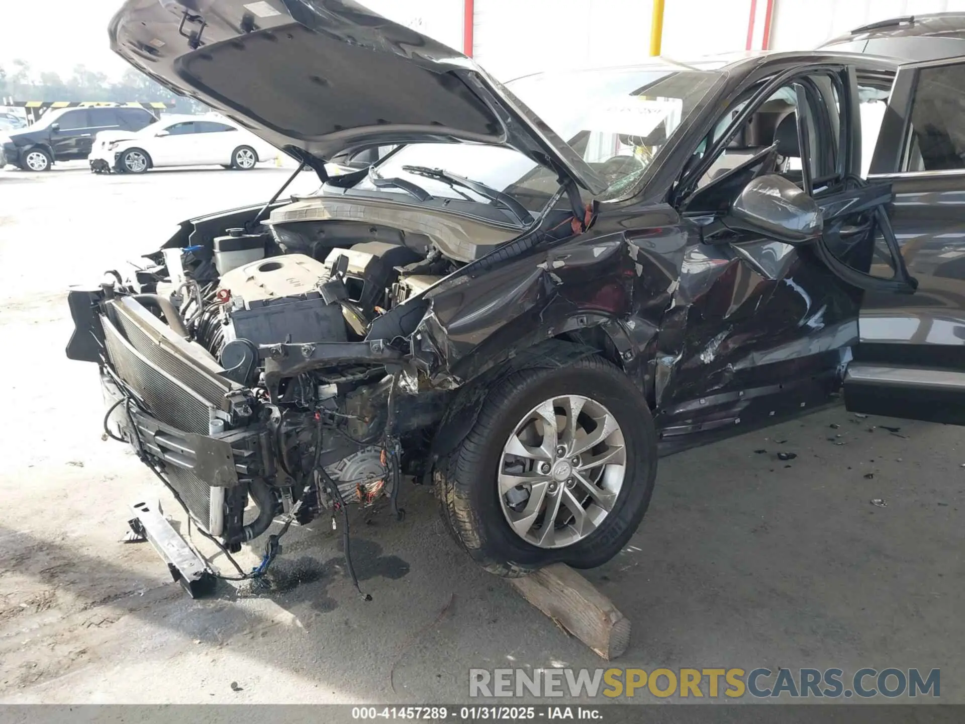 6 fotografías del automóvil dañado 5NMS23AD7LH254945 HYUNDAI SANTA FE 2020
