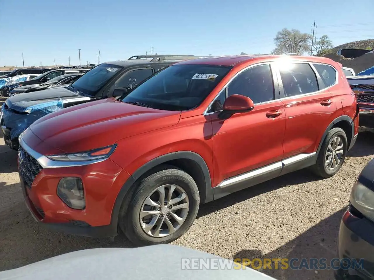 1 fotografías del automóvil dañado 5NMS23AD9LH233367 HYUNDAI SANTA FE 2020