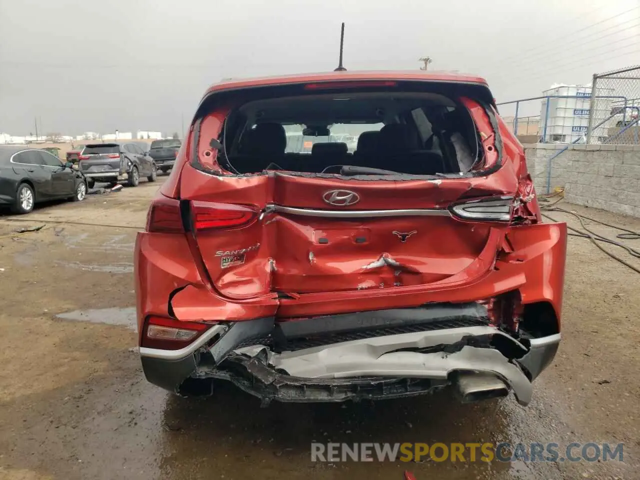 6 fotografías del automóvil dañado 5NMS23AD9LH233367 HYUNDAI SANTA FE 2020