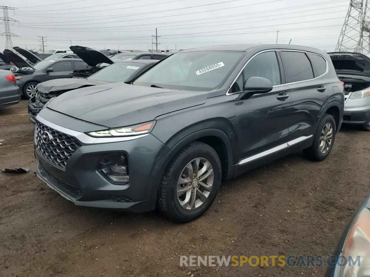 1 fotografías del automóvil dañado 5NMS23ADXLH263137 HYUNDAI SANTA FE 2020