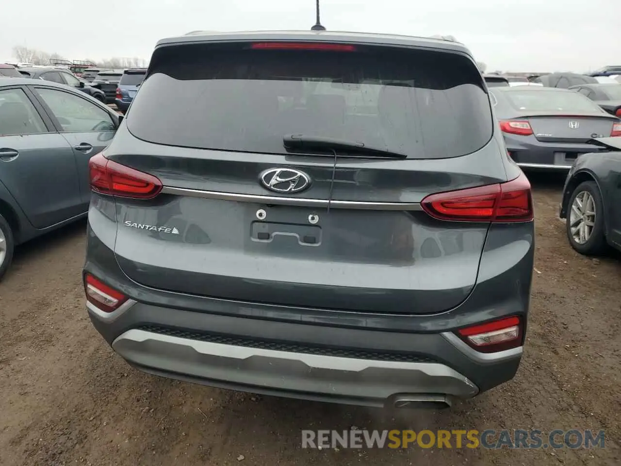 6 fotografías del automóvil dañado 5NMS23ADXLH263137 HYUNDAI SANTA FE 2020