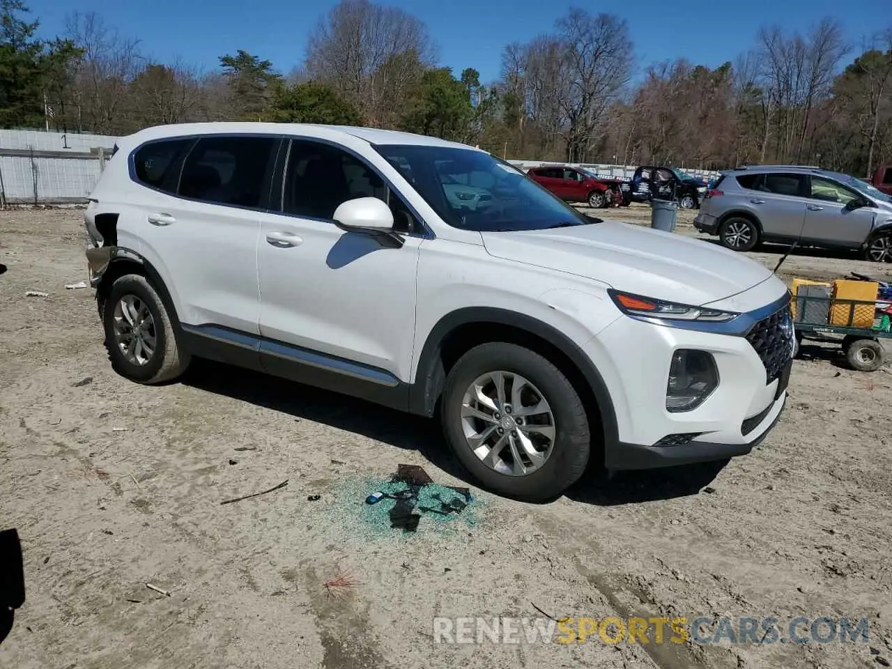 4 fotografías del automóvil dañado 5NMS2CAD0LH286734 HYUNDAI SANTA FE 2020