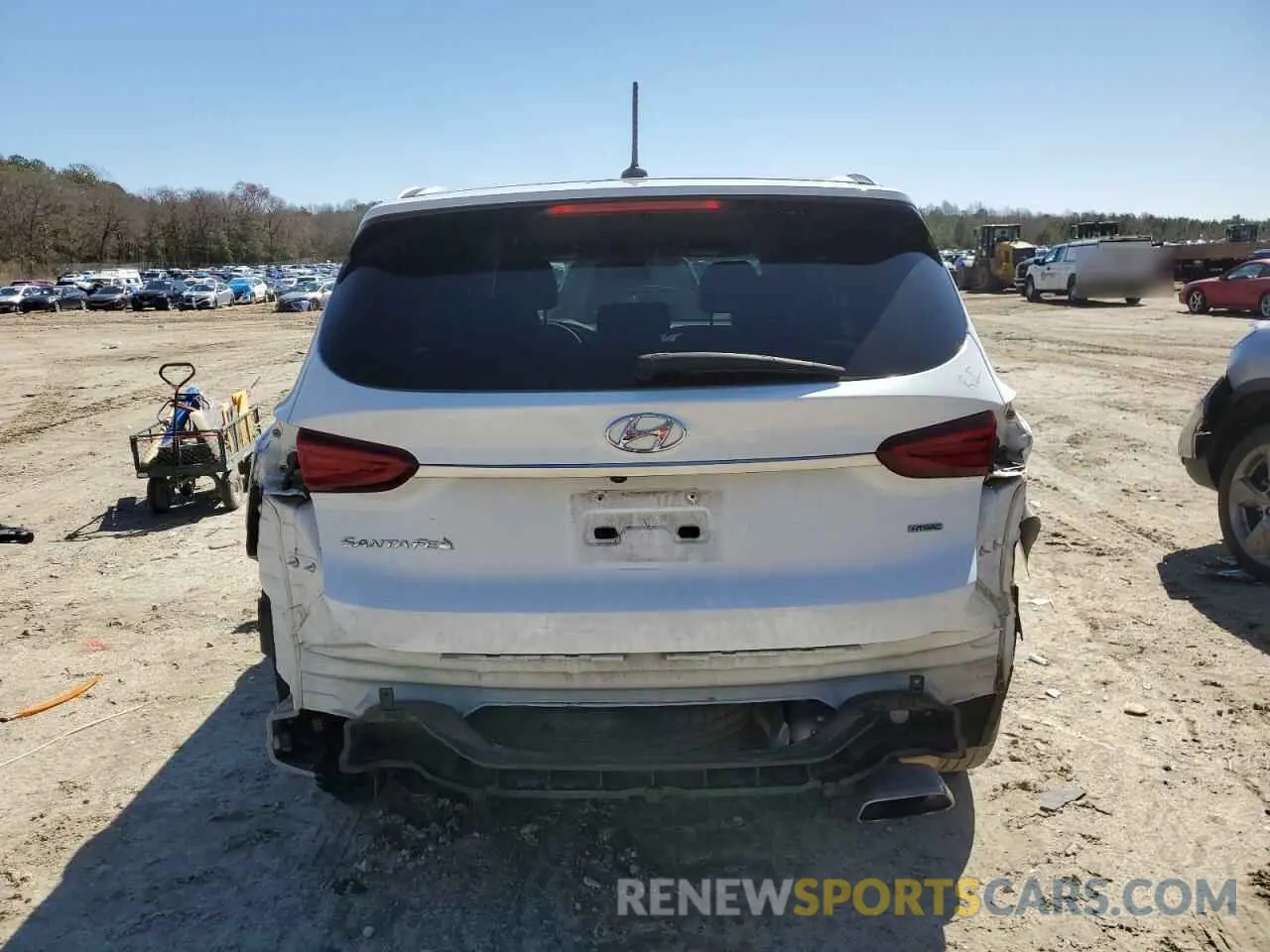 6 fotografías del automóvil dañado 5NMS2CAD0LH286734 HYUNDAI SANTA FE 2020