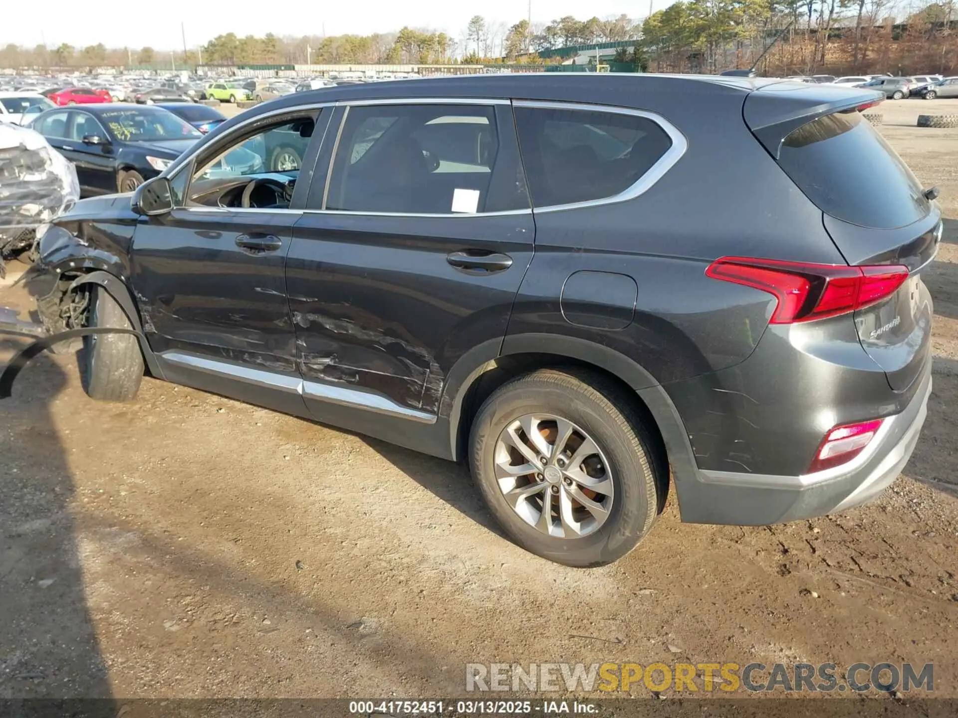 3 fotografías del automóvil dañado 5NMS2CAD0LH299726 HYUNDAI SANTA FE 2020