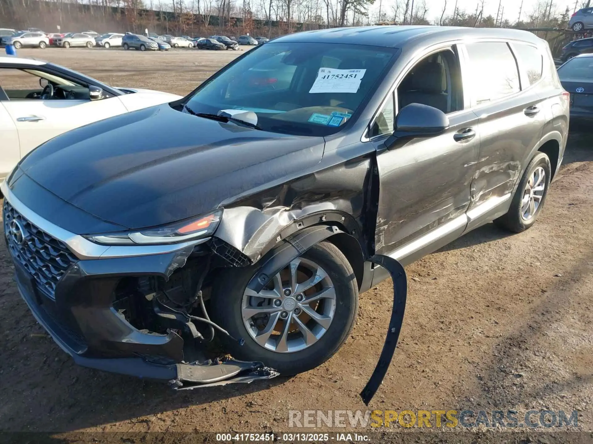 6 fotografías del automóvil dañado 5NMS2CAD0LH299726 HYUNDAI SANTA FE 2020