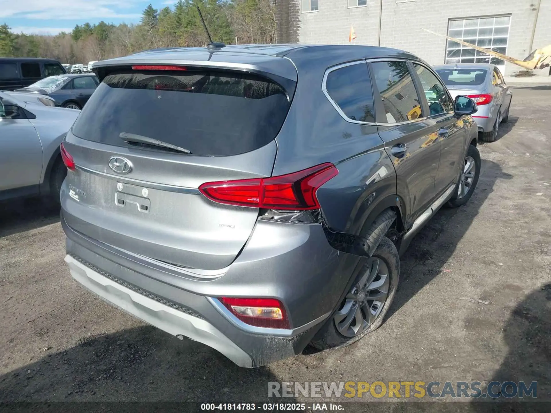 4 fotografías del automóvil dañado 5NMS2CAD1LH139886 HYUNDAI SANTA FE 2020